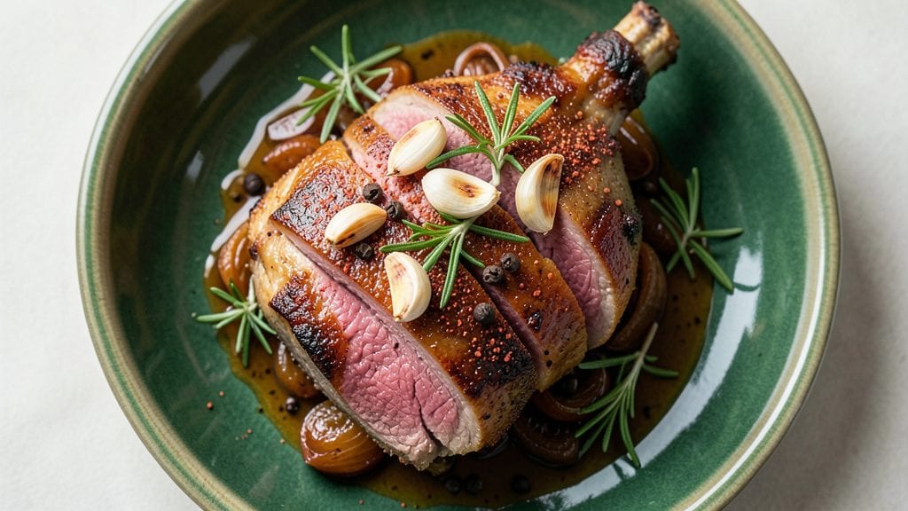 Big Green Egg Leg of Lamb Recipe: Smoky Cast-Iron Crust With Juicy Pink Centers