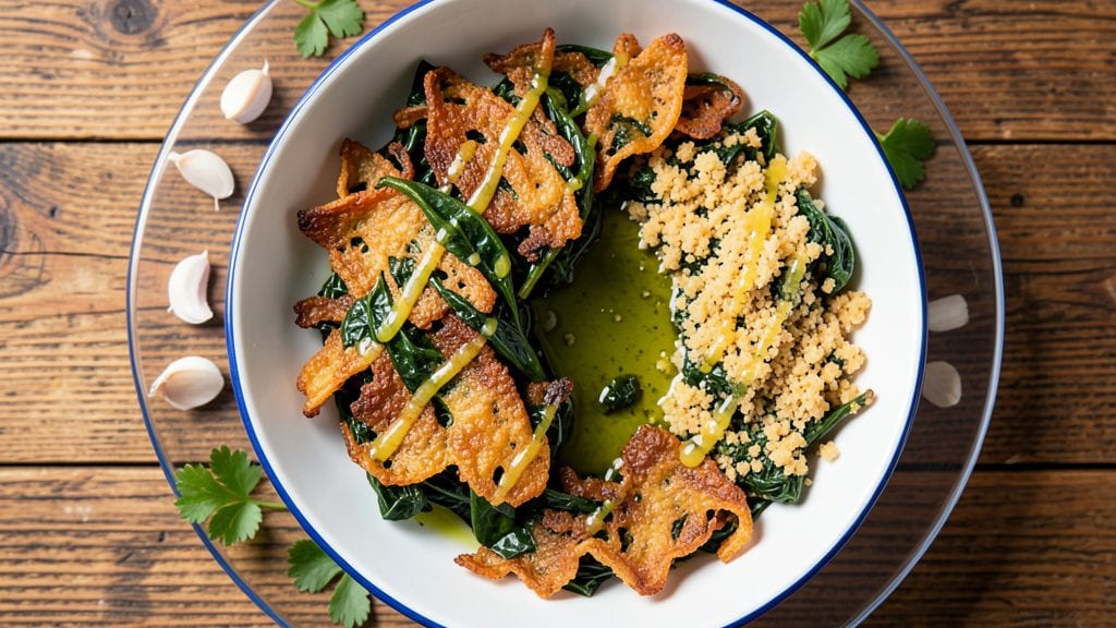 Carrabba's Spinach Recipe: Crispy Cornmeal-Crusted Spinach with Lemon Butter Zing