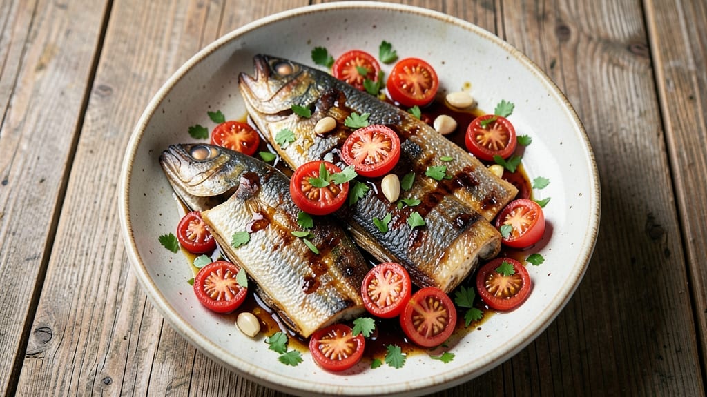 Dried Fish With Tomatoes Recipe: Mediterranean Bites of Umami and Bright Acidity