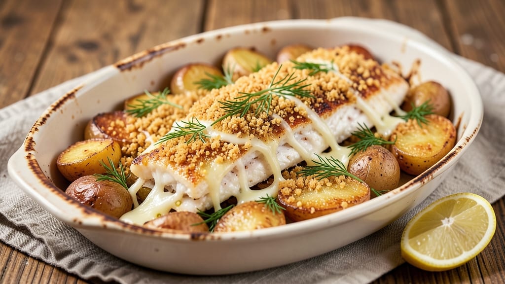 Jamie Oliver's Fish Bake Recipe: Crispy Top, Melty Cheese, One-Pan Magic