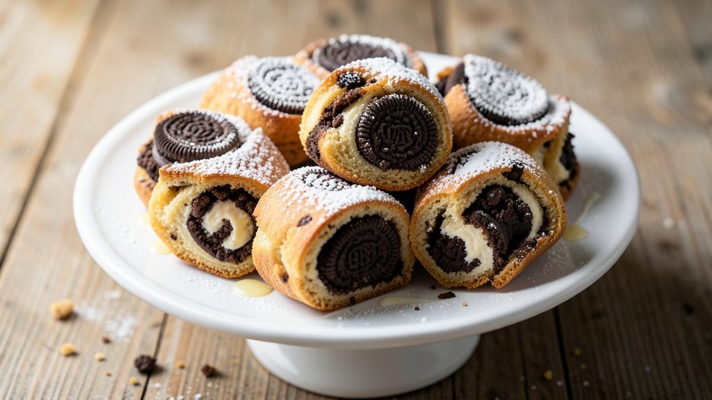 Oreo Rolls Recipe: Chocolate Swirls and Creamy Cream Magic