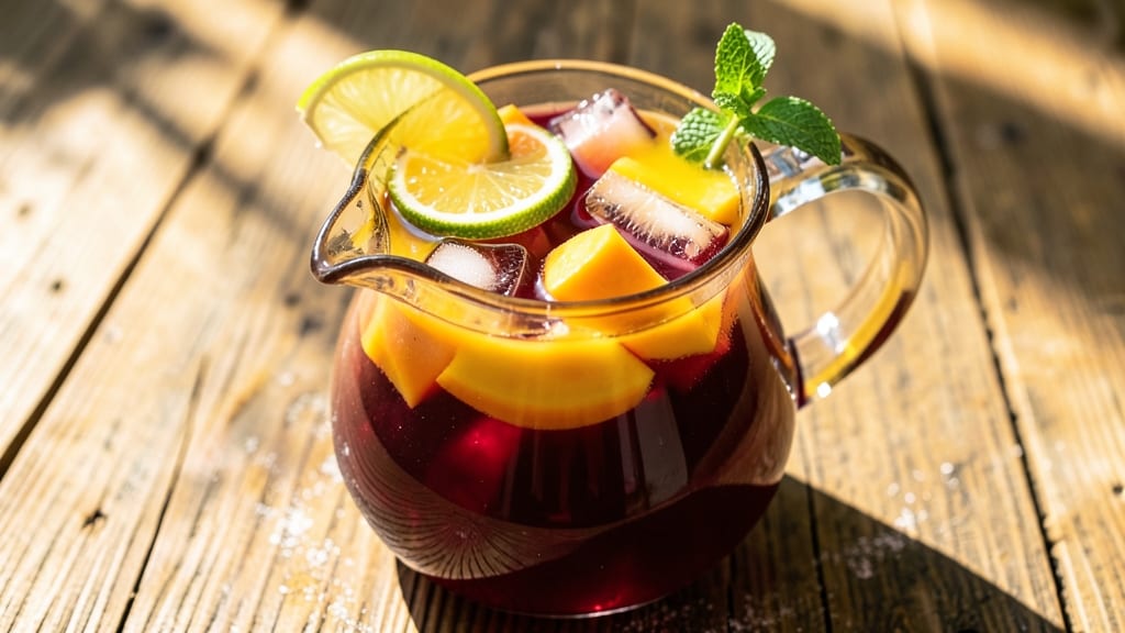 Outback-Style Sangria Recipe: Tropical Fruit Fusion With Bold Red Wine Base